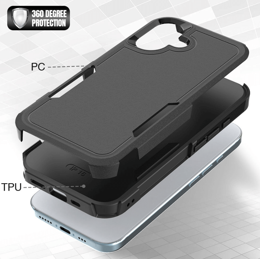 iPhone 16 Dual Layer Armor Hard Case