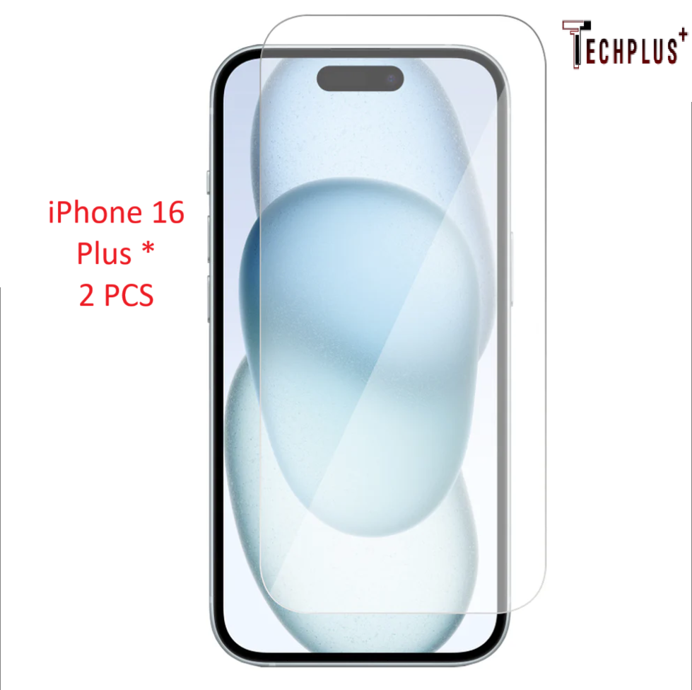 iPhone 16 Plus Glass Screen Protector (2 pack)