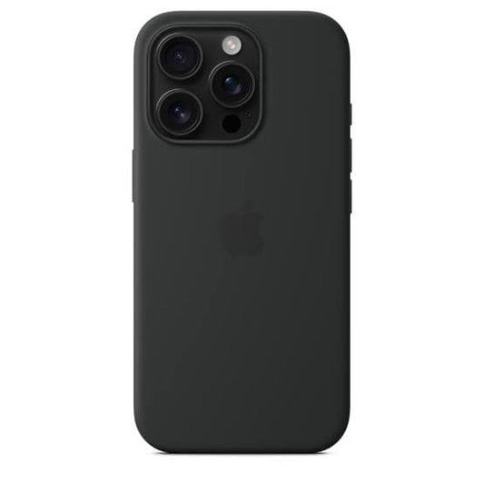 Black Silicone Case for iPhone 16 Pro (6.1”)