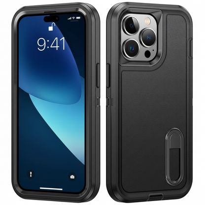 IPhone 16 pro Triple Layer Armor Hard Case with Kickstand