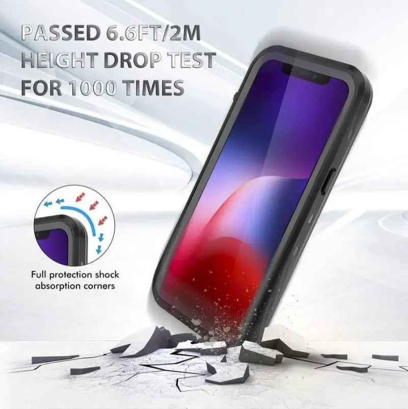 Waterproof & Shockproof Case for iPhone 16 Pro – Clear Protective Cover