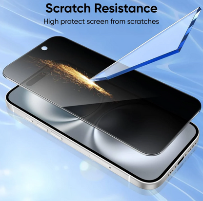 iPhone 16 Pro Max Privacy Tempered Glass Screen Protector – 9H HD Anti-Spy, 2.5D Rounded Edge, Impact & Scratch Resistant
