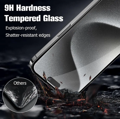 iPhone 16 Pro Max Privacy Tempered Glass Screen Protector – 9H HD Anti-Spy, 2.5D Rounded Edge, Impact & Scratch Resistant