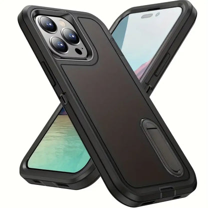 IPhone 16 pro Triple Layer Armor Hard Case with Kickstand