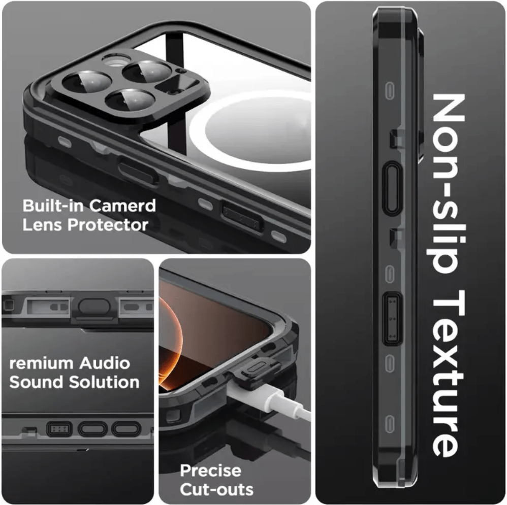 Redpepper Waterproof MagSafe Case for iPhone 16 Pro | Shockproof Cover