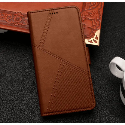 iPhone 16e Flip Wallet Case Cowhide Dot Pattern
