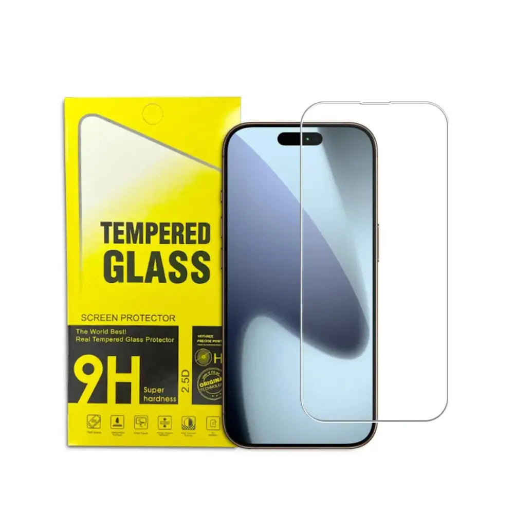 Iphone 17 Clear Tempered Glass Screen Protector (2 Pack) – 9H HD, 2.5D Rounded Edge, Impact & Scratch Resistant