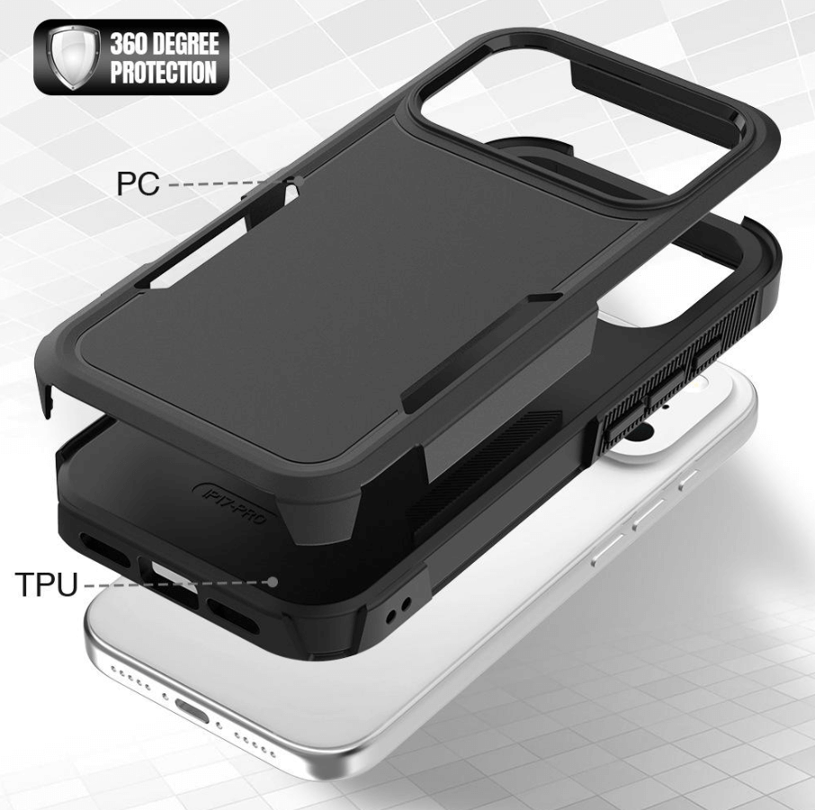 iPhone 17 Pro Dual Layer Armor Hard Case