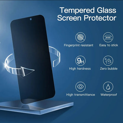 iPhone 17 Privacy Tempered Glass Screen Protector (2 Pack) – 9H HD Anti-Spy, 2.5D Rounded Edge, Impact & Scratch Resistant