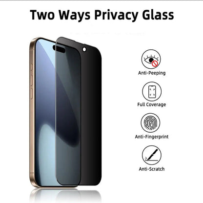 iPhone 14 Pro Max Privacy Tempered Glass Screen Protector – 9H HD Anti-Spy, 2.5D Rounded Edge, Impact & Scratch Resistant