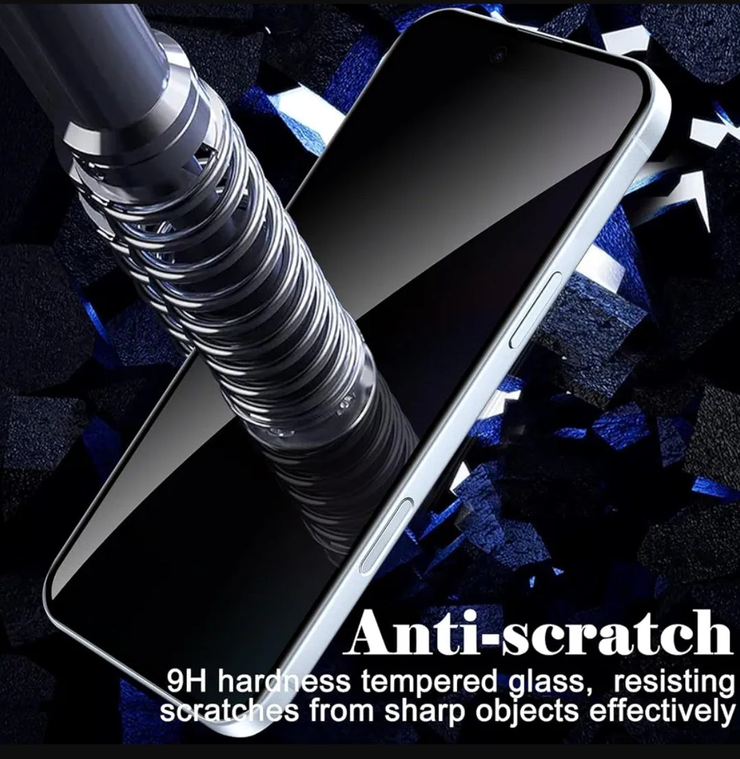 iPhone 16 Pro Max Privacy Tempered Glass Screen Protector – 9H HD Anti-Spy, 2.5D Rounded Edge, Impact & Scratch Resistant