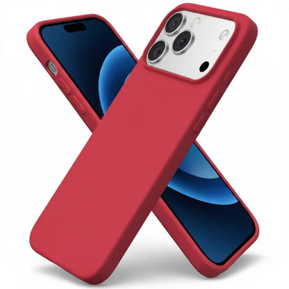 iPhone 17 Pro Max Red Silicone Case – Soft Protective Cover