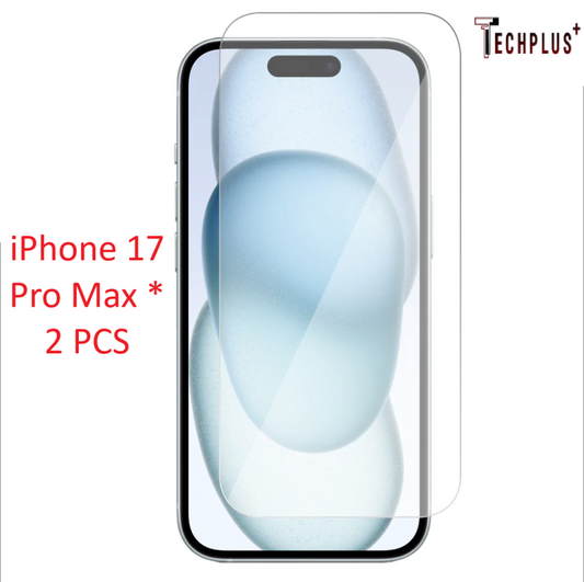iPhone 17 Pro Max Tempered Glass Screen Protector 9H – 2 Pack | HD Clear
