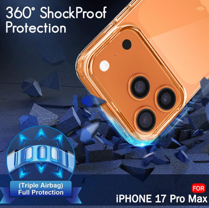 iPhone 17 Pro Max Shockproof Case - Ultimate Protection with Clear Style