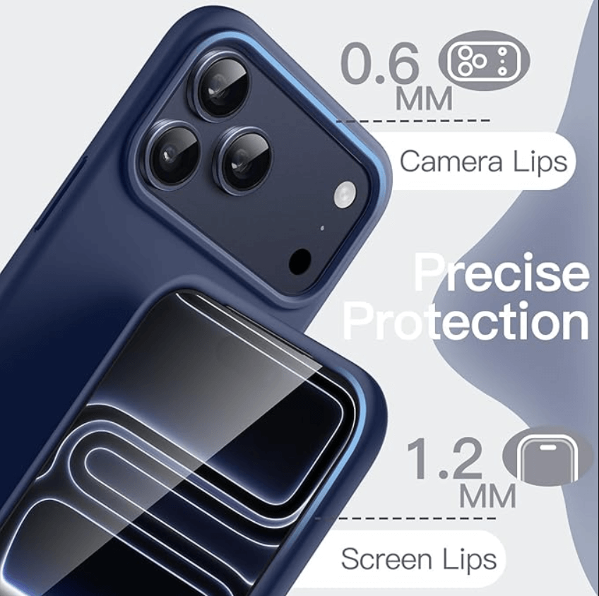 iPhone 18 Pro Max Navy Blue Silicone Case – Soft Protective Cover