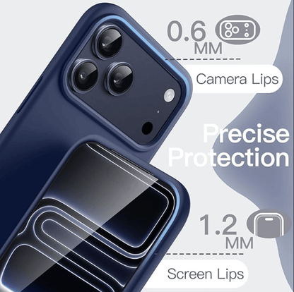 iPhone 18 Pro Max Navy Blue Silicone Case – Soft Protective Cover