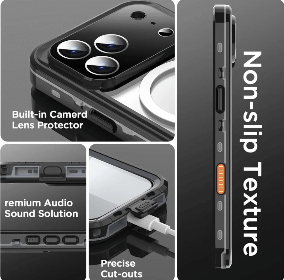 Redpepper MagSafe Waterproof Case for iPhone 18 Pro | Full Protection