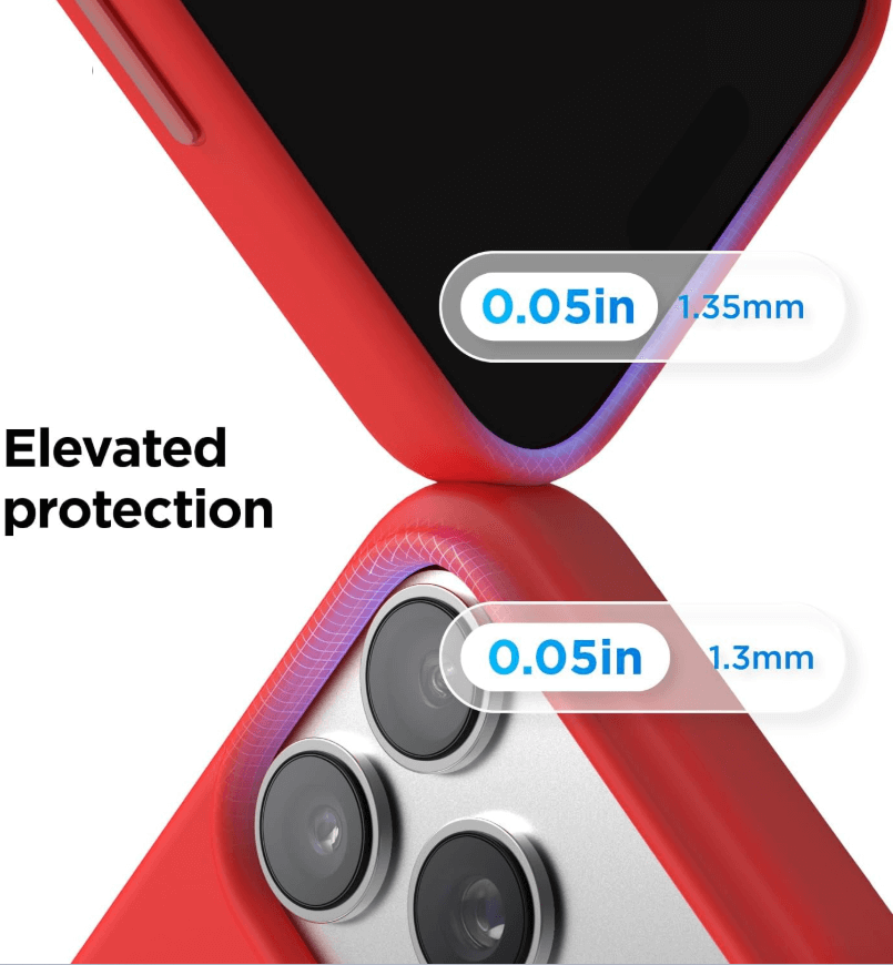 iPhone 17 Pro Red Silicone Case – Soft Protective Cover