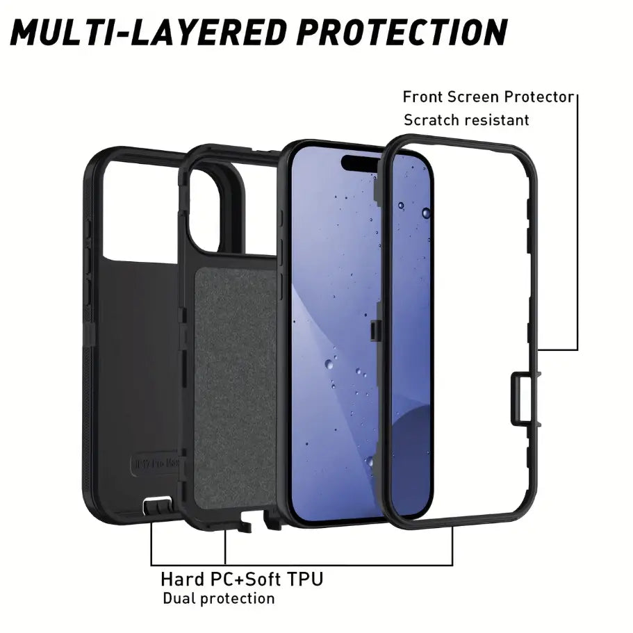 iPhone 17 Pro Triple Layer Armor Hard Case