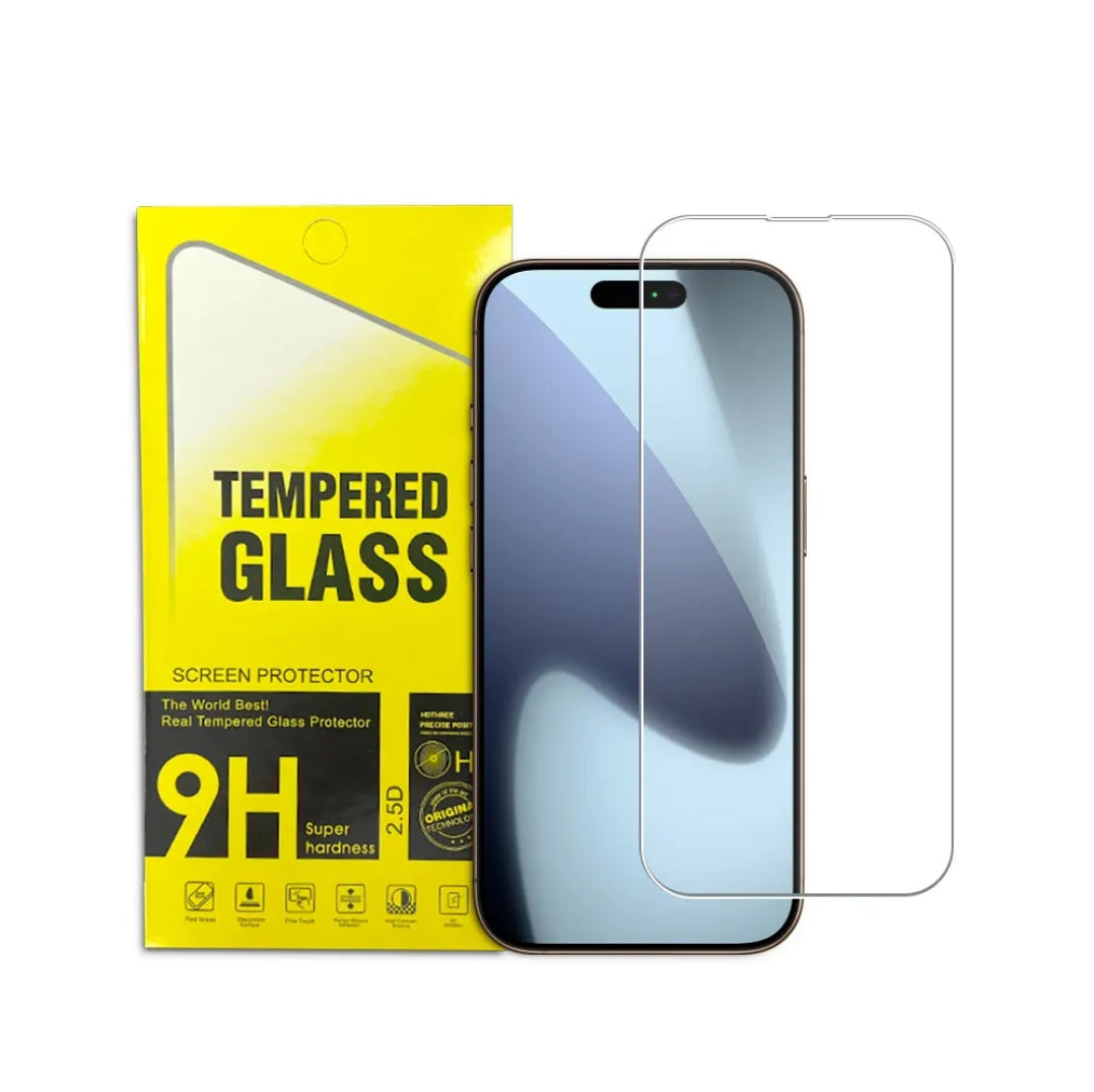 Iphone 17 Pro Clear Tempered Glass Screen Protector – 9H HD, 2.5D Rounded Edge, Impact & Scratch Resistant