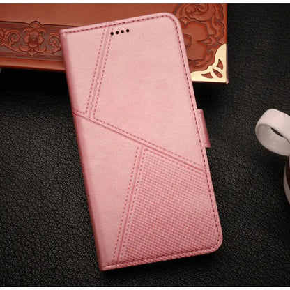 iPhone 18 Pro Max Flip Wallet Case Cowhide Dot Pattern