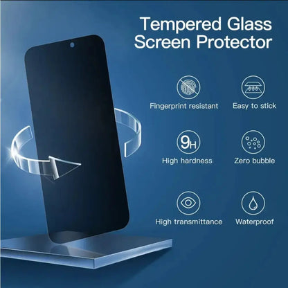 iPhone 18 Pro Max Privacy Tempered Glass Screen Protector – 9H HD Anti-Spy, 2.5D Rounded Edge, Impact & Scratch Resistant