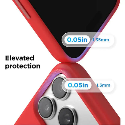 iPhone 18 Pro Red Silicone Case – Soft Protective Cover