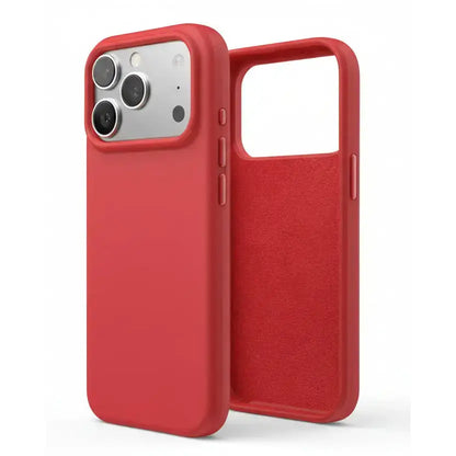iPhone 18 Pro Red Silicone Case – Soft Protective Cover