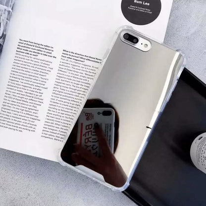 Silicone Case for iPhone 6 Plus/6s Plus (Silver Mirror)