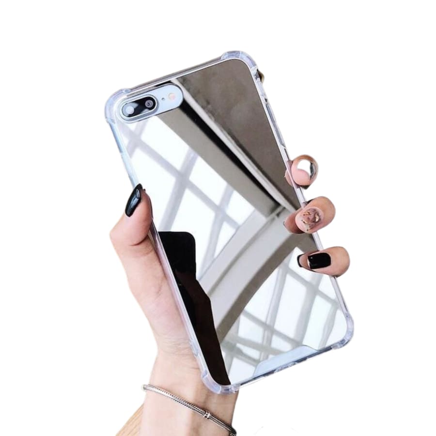 Silicone Case for iPhone 6/6s (Silver Mirror)
