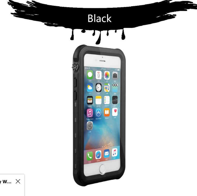 Redpepper Waterproof Case for iPhone 7 Plus / 8 Plus Black