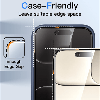 iPhone Air Privacy Tempered Glass Screen Protector – 9H HD Anti-Spy, 2.5D Rounded Edge, Impact & Scratch Resistant