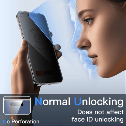iPhone Air Privacy Tempered Glass Screen Protector – 9H HD Anti-Spy, 2.5D Rounded Edge, Impact & Scratch Resistant