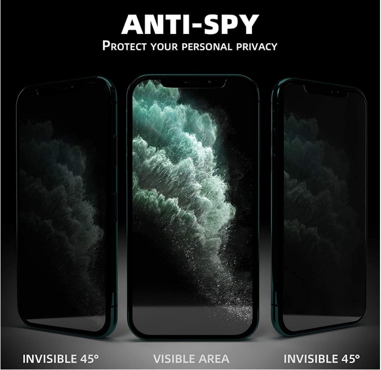 iPhone 18 Pro Privacy Tempered Glass Screen Protector – 9H Anti-Spy