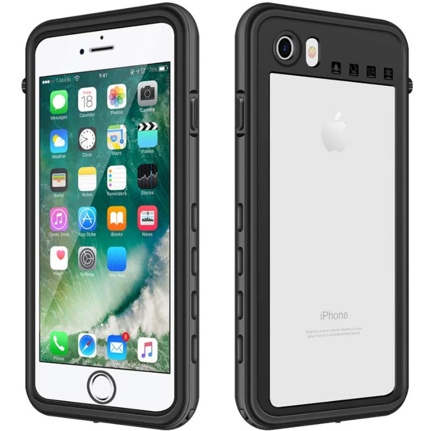 Redpepper Waterproof Case for iPhone 7 Black