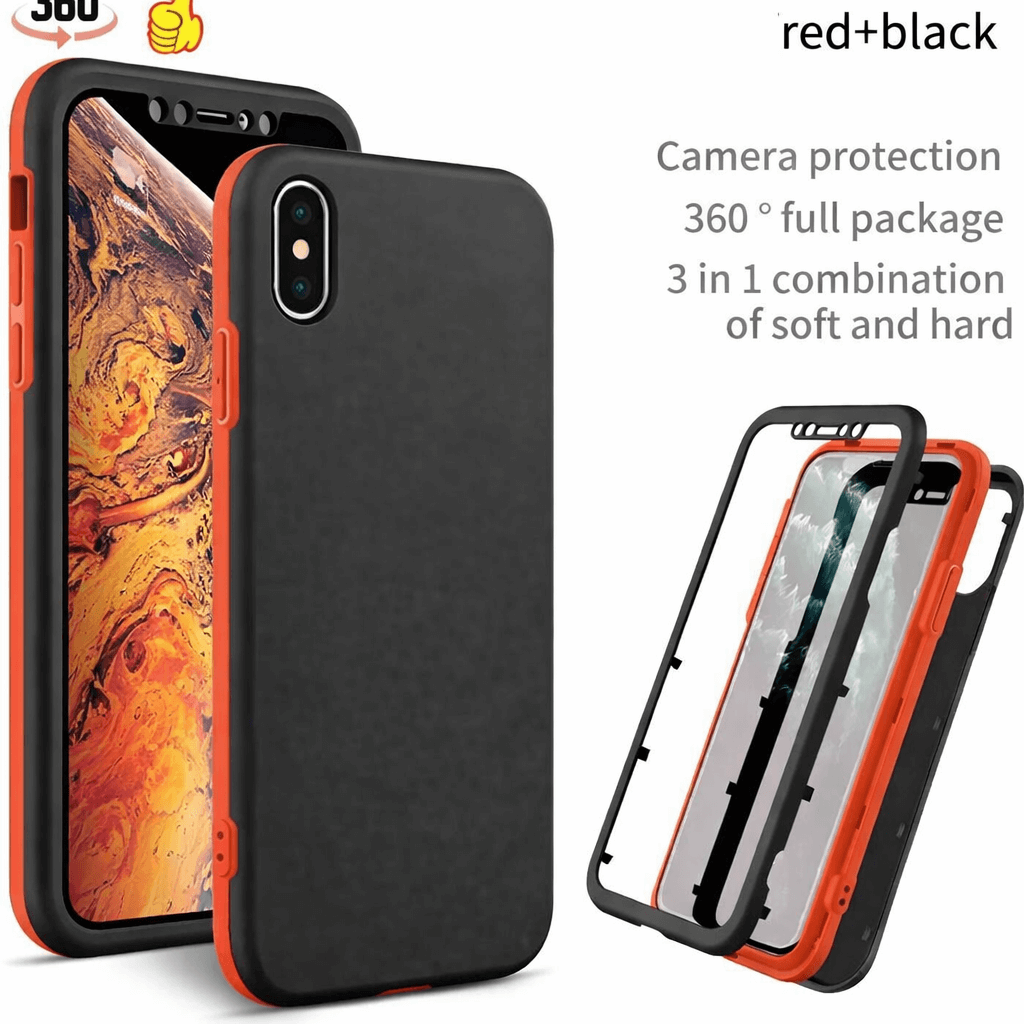 iPhone XS Max 360 Degree Case – 3-Piece Full Body Protection Cover