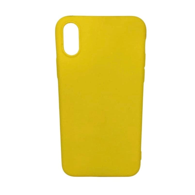 Silicone Case for iPhone X / XS (Yellow)