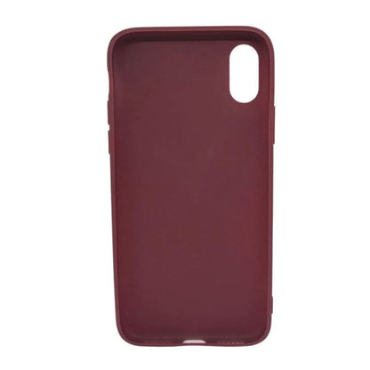 Silicone Case for iPhone X / XS (Maroon)