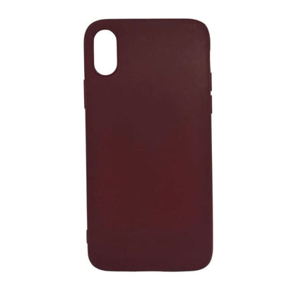 Silicone Case for iPhone X / XS (Maroon)