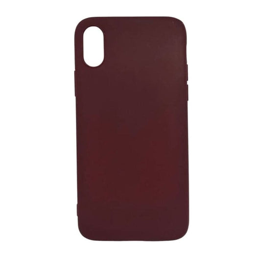 Silicone Case for iPhone X / XS (Maroon)