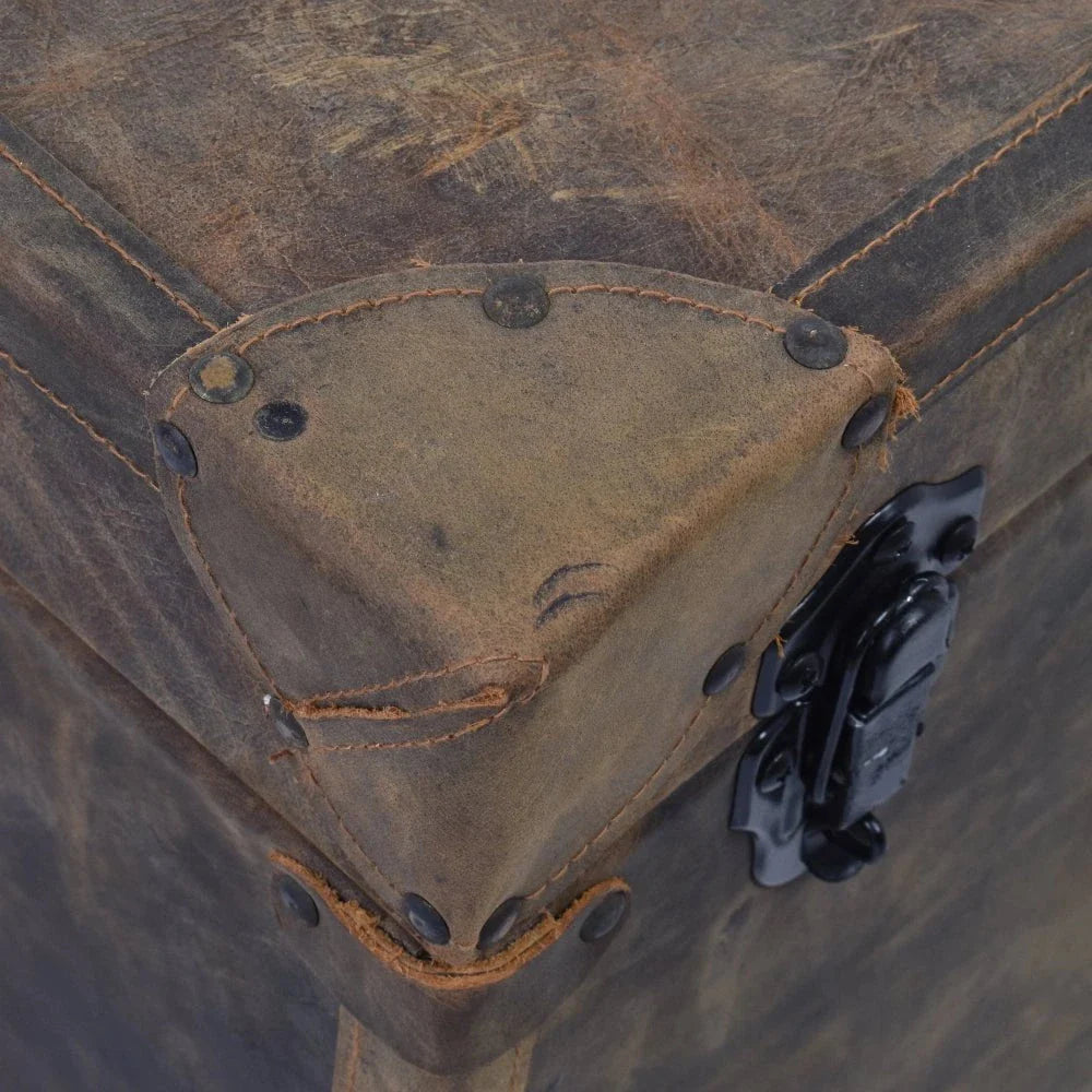 Jaipur Leather Storage Boxes Set at online8 furniture store Auckland