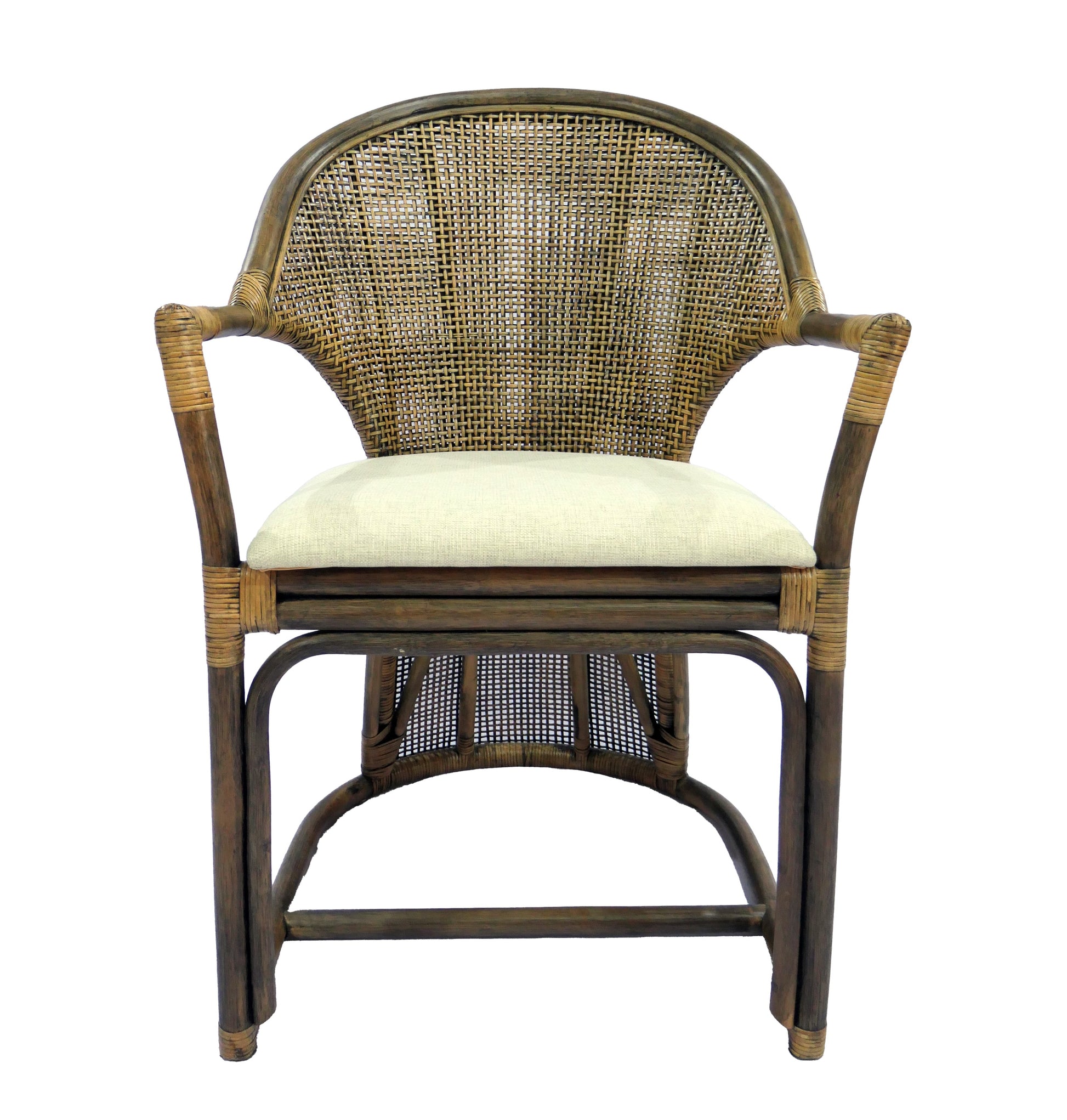 Jimbaran Armchair - Antique Brown & Black wash at online8 furniture store Auckland