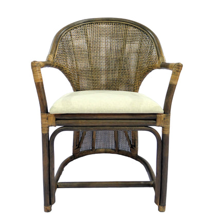 Jimbaran Armchair - Antique Brown & Black wash at online8 furniture store Auckland