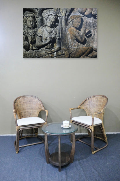 Jimbaran Armchair - Antique Brown & Black wash at online8 furniture store Auckland