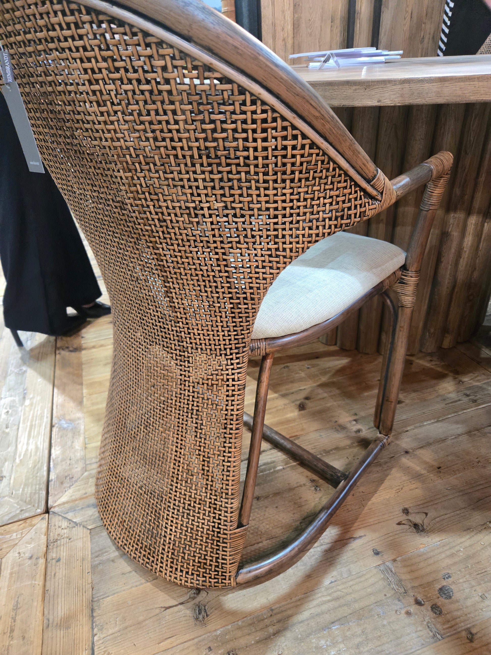 Jimbaran Armchair - Antique Brown & Black wash at online8 furniture store Auckland