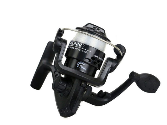 JL200 3-Ball Bearings Spinning Fishing Reel, 5 colours