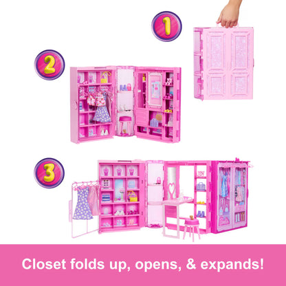 Barbie Dream Closet Doll, Playset and Accessories