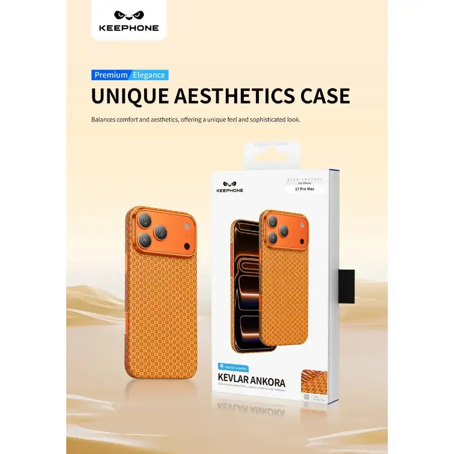 Keephone Ankora Genuine Kevlar Case for iPhone 18 Pro Max with MagSafe