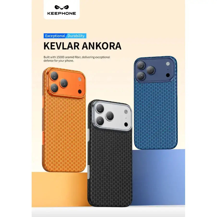 Keephone Ankora Genuine Kevlar Case for iPhone 18 Pro Max with MagSafe