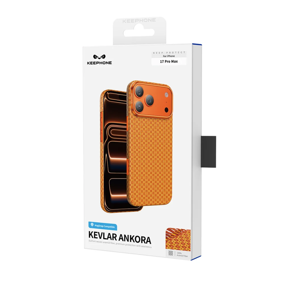 Keephone Ankora Genuine Kevlar Case for iPhone 17 Pro with MagSafe